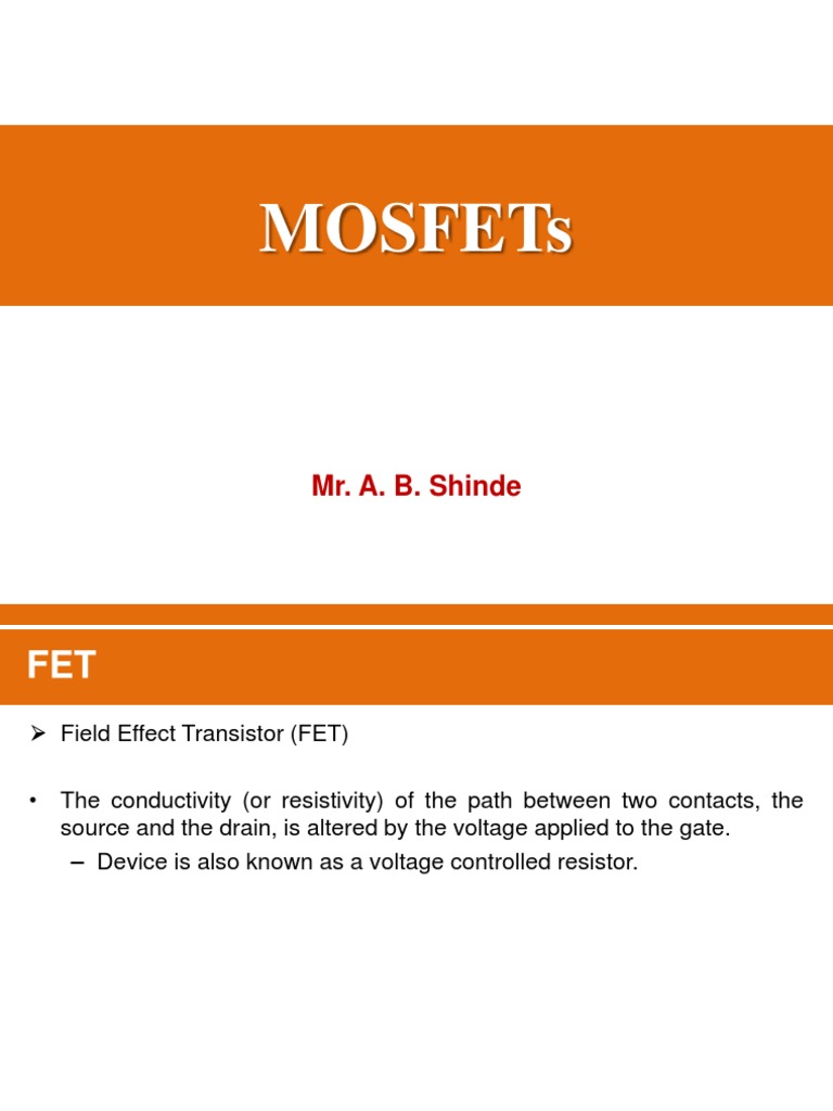 Mosfets 191024184553 PDF | PDF | Field Effect Transistor | Mosfet