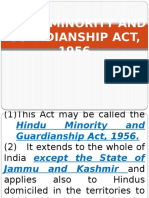 Hindu Minonority and Guardianship Act, 1956 - NJ
