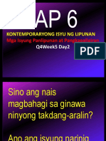 AP6Q4Week5Day2 Isyung Panlipunan at Pangkapaligiran