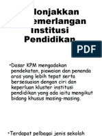 Melonjakkan Kecemerlangan Institusi Pendidikan