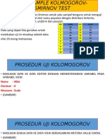 One Sample Kolmogorov-Smirnov Test