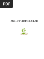 Agri Informatics Lab Manual2 PDF