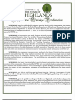 2020 0325 Supplemental Municipal Proclamation Highlands