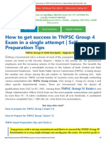 How To Get Success in TNPSC Group 4 Exam in A Single Attempt