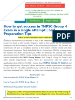 How To Get Success in TNPSC Group 4 Exam in A Single Attempt - Self Preparation Tips PDF