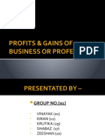 Profits and Gain From Business