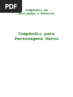 Lobisomem - O Apocalipse - Compendium - des e Defeitos