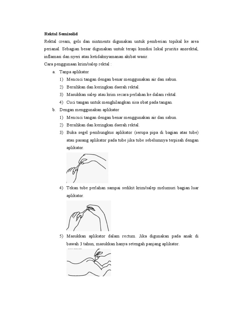 Panduan Pemberian Obat Rektal | PDF