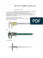 Utilizar y Medir Con El Calibre