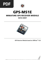 Download GPS-MS1E MINIATURE GPS RECEIVER MODULE DATA SHEET GPS G1-MS1-00002 by l4rrikin SN4533331 doc pdf