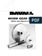 Davall Stock Gears Worm Wheel Gear Sets 17pages PDF