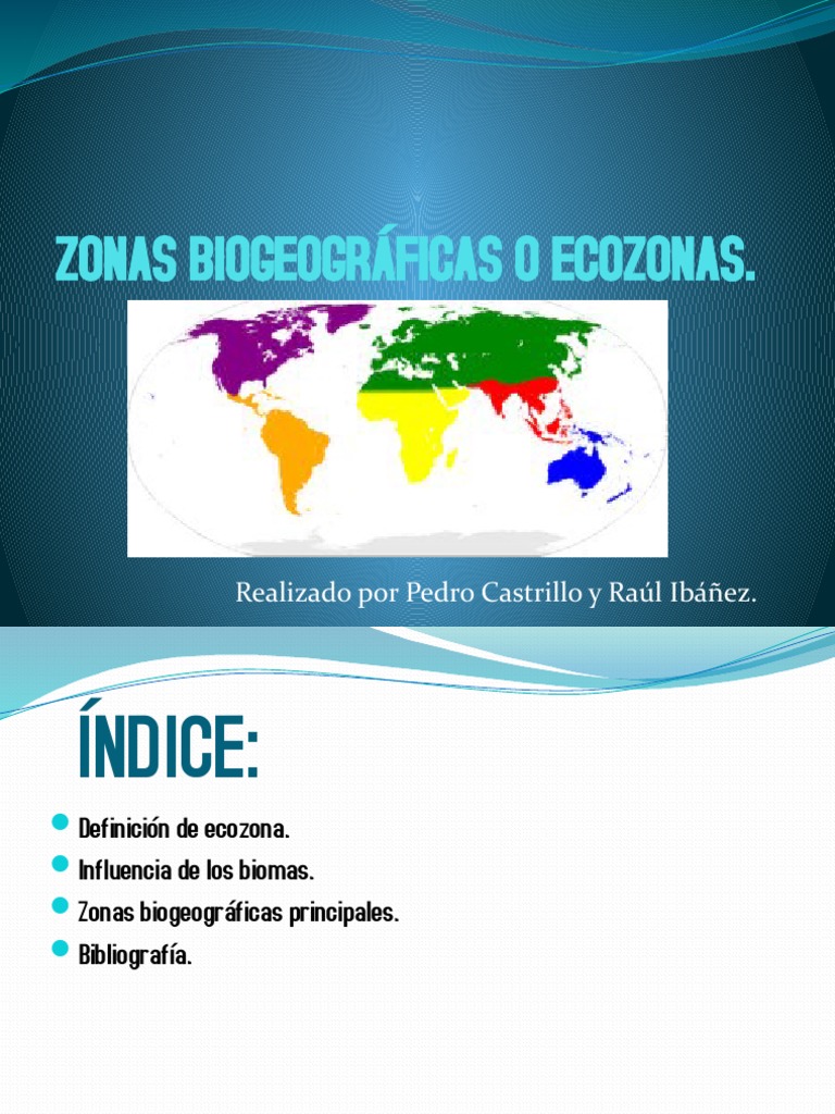 Zonas Biogeográficas y Ecozonas del Mundo | PDF | Biogeografia ...