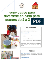 Actividades para Casa 2-3 Años