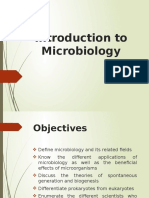 Chapter 1and 2 Introduction To Microbiology