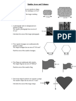 Area and Volume of Similar Shapes Worksheet 2 PDF