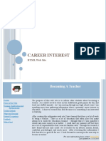 Career Interest Web Site