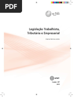 Legislacao Trabalhista Tributaria Empresarial - CONTABILIDADE -  IFSUL