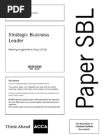 ACCA SBL Marking Insight Mock Exam 2018 PDF