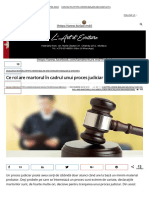 Ce Rol Are Martorul În Cadrul Unui Proces Judiciar PDF