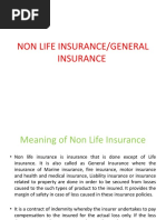 Non LiFe InSurAncE GeNeRal InsuRanCe