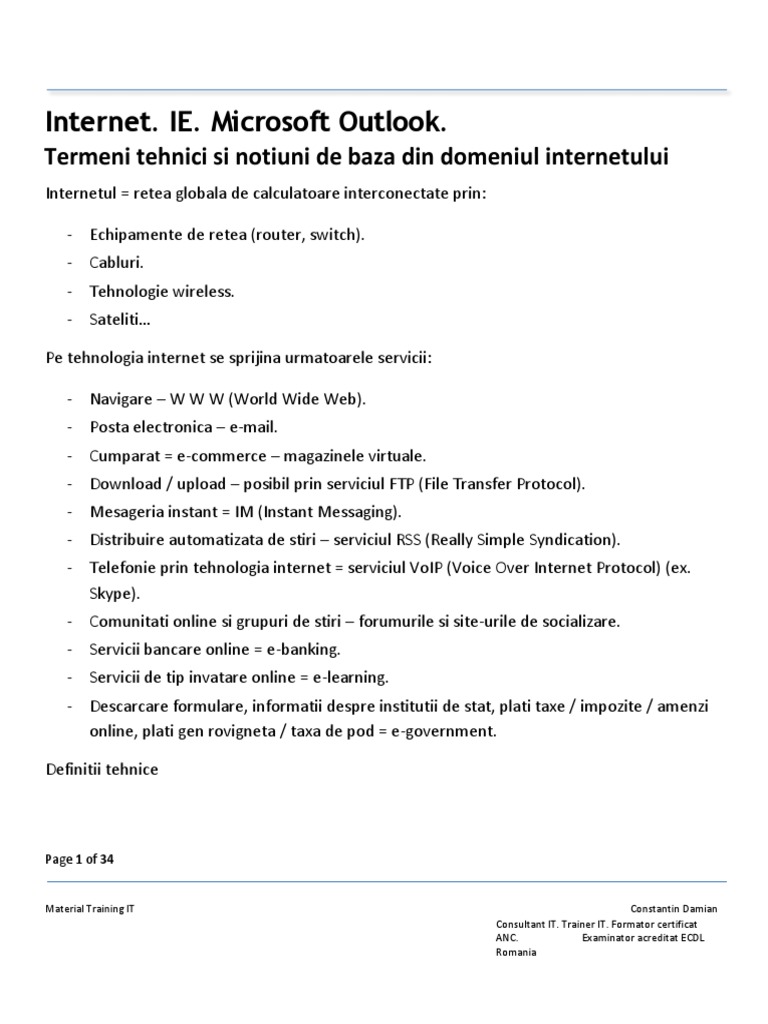 Internet Si E-Mail | PDF