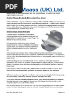 W Maass UK Anchor Flange Design Dimensional Data Sheet WM - 2017 - 007 RevA