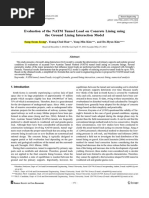 Evaluation of the NATM Tunnel load on concrete lining using the ground lining interaction Model