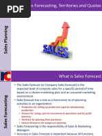 Sales Forcaast and Sales Quotas