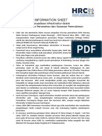 Information Sheet Infrastruktur