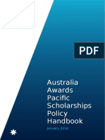 Australia Awards Pacific Scholarships Handbook