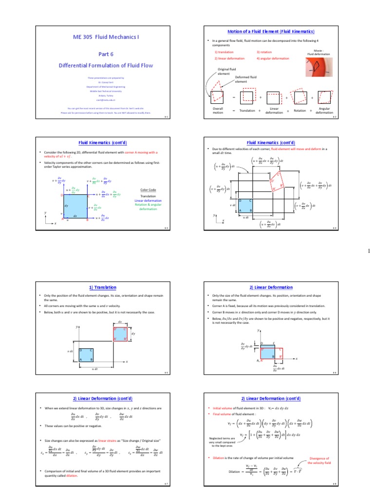 Fluid Kinematics & Continuity Equation | PDF | Fluid Dynamics ...