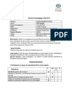 Informe Psicopedagógico 2019 de Amaro Mondaca