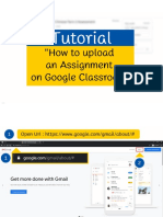 How to Upload an Assignment on Google Classroom