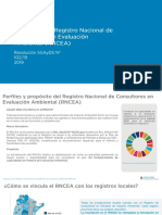 Capacitacion Registro Nacional de Consultores en Evaluacion Ambiental PDF