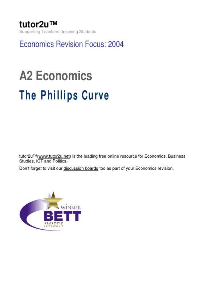 A2 Economics: The Phillips Curve | PDF | Phillips Curve | Nairu