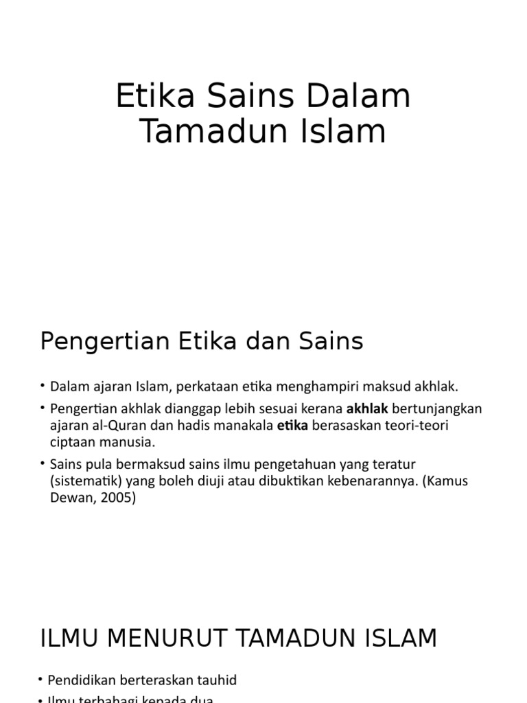 Sains Islam Pdf