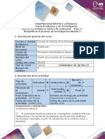 Guía de Actividades y Rúbrica de Evaluación - Tarea 3 - Resignificar El Proceso de Investigació