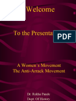 A Womens Movement - The Anti Arrack Movement