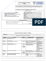 Dosificación de Matemática 4o, 3ro y 2do 2020