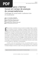 Desafios para o Serviço Social
