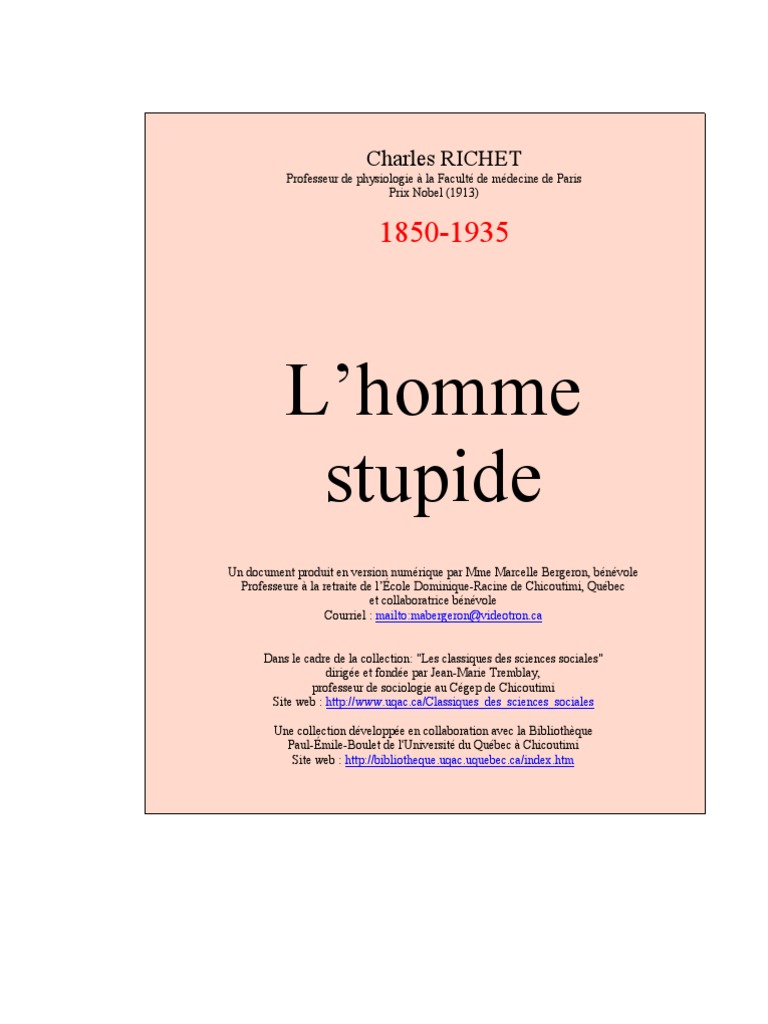 richet homme stupide pdf