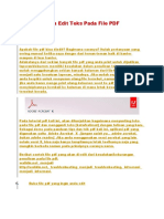 Cara Edit Teks Pada File PDF