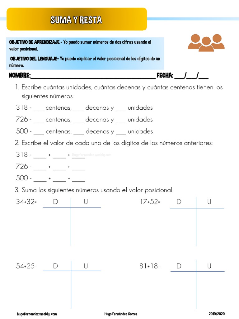 Sumas y Restas para Primer Grado | PDF | Sustracción | Matemática Elemental