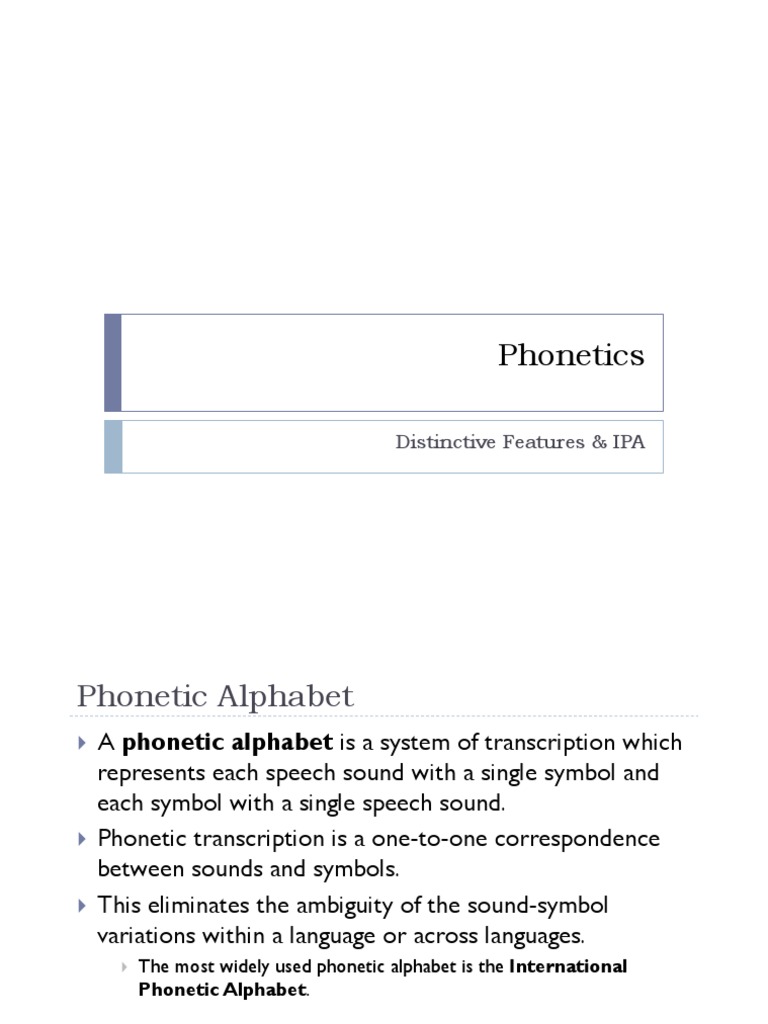 10 Phonetics Distinctive Features And Ipa Pdf Phonetics Vowel