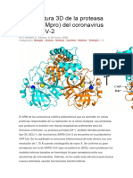 La Estructura 3D de La Proteasa Principal Del Coronavirus