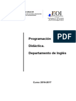 Programación Inglés 2016-2017