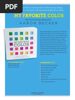 My Favorite Color by Aaron Becker Press Release