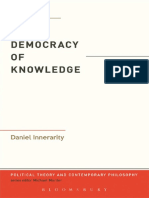The Democracy of Knowledge-Bloomsbury Academic (2013)