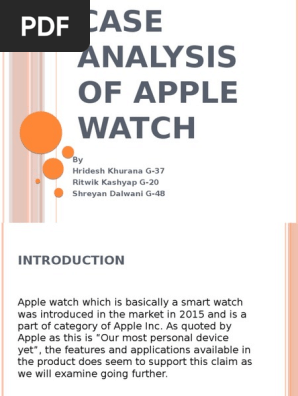Case Analysis of Apple Watch