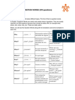 Guia de Trabajo (Question Words, Object Pronouns and Possessive Pronouns)